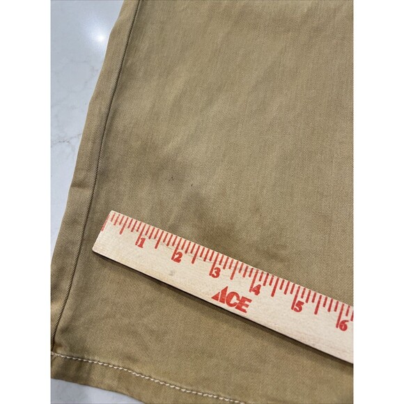 Joie Wide Leg High Waist Pants Sz 14 Cargo Pocket Tan Tencel Cotton Stretch - Picture 13 of 14
